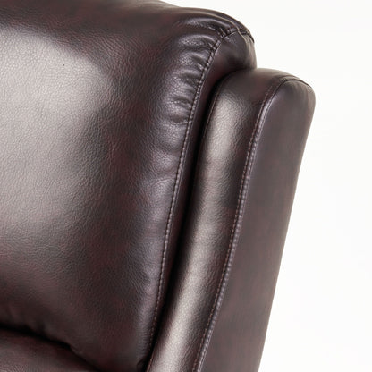 Fauteuil club inclinable en cuir PU Haddan par Christopher Knight Home
