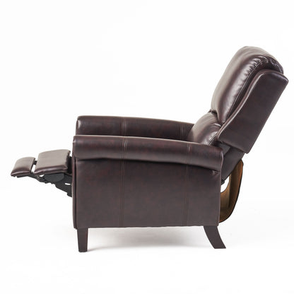 Fauteuil club inclinable en cuir PU Haddan par Christopher Knight Home
