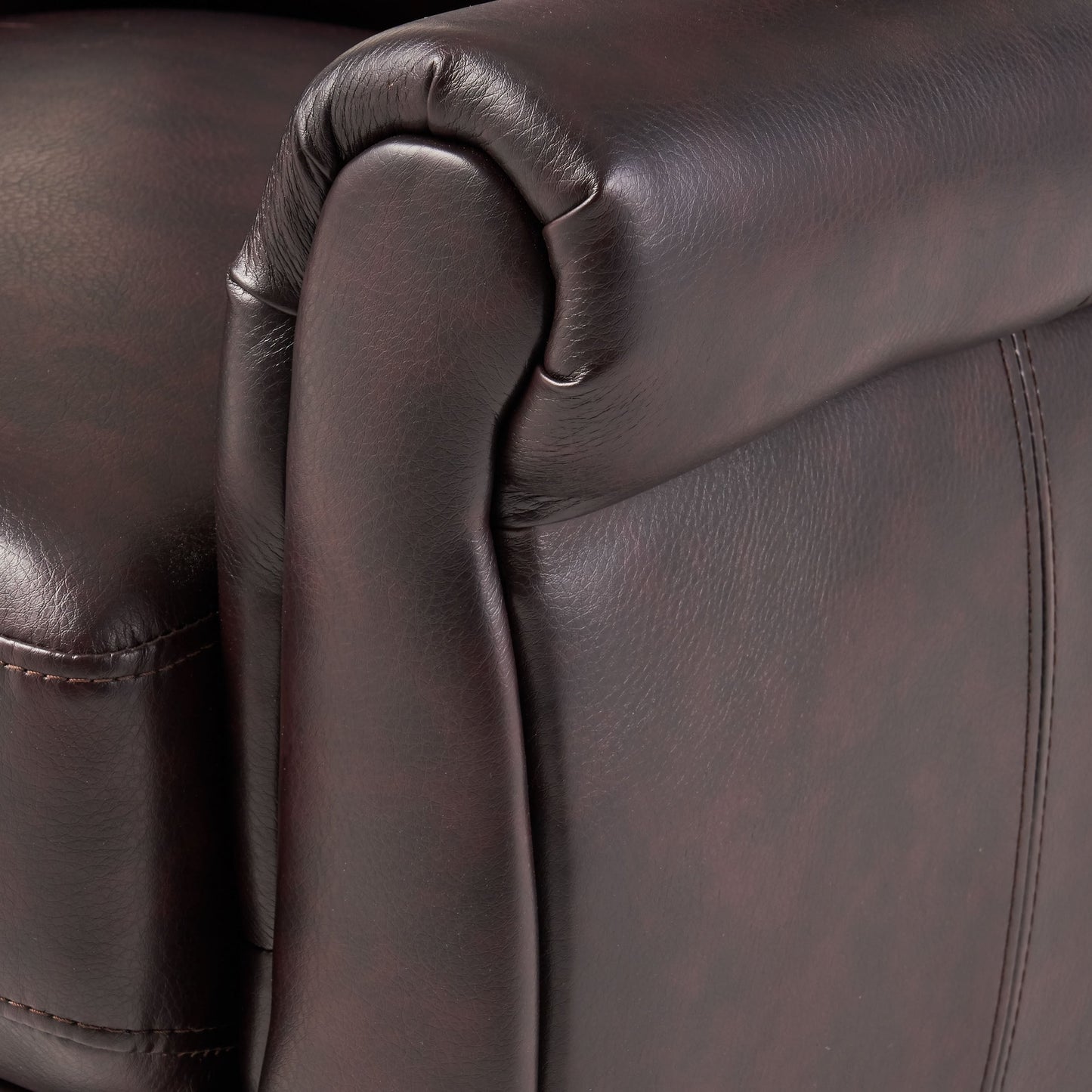 Fauteuil club inclinable en cuir PU Haddan par Christopher Knight Home