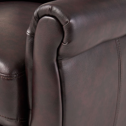 Fauteuil club inclinable en cuir PU Haddan par Christopher Knight Home