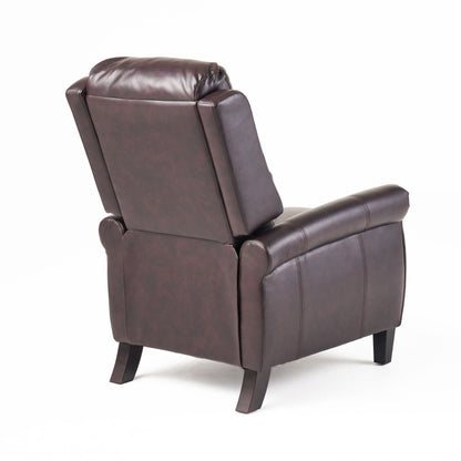 Fauteuil club inclinable en cuir PU Haddan par Christopher Knight Home