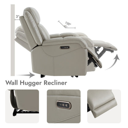 Fauteuils inclinables électriques Hadlee avec appui-tête électrique et ports de charge