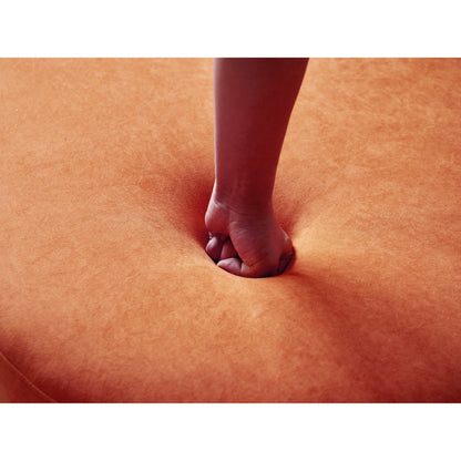 Canapé de salon incurvé en velours demi-lune de 90,2 pouces