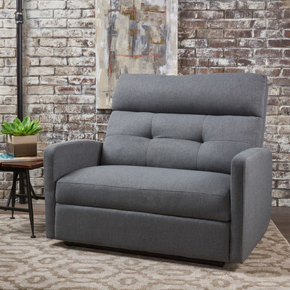 Fauteuil club inclinable 2 places en tissu Halima par Christopher Knight Home