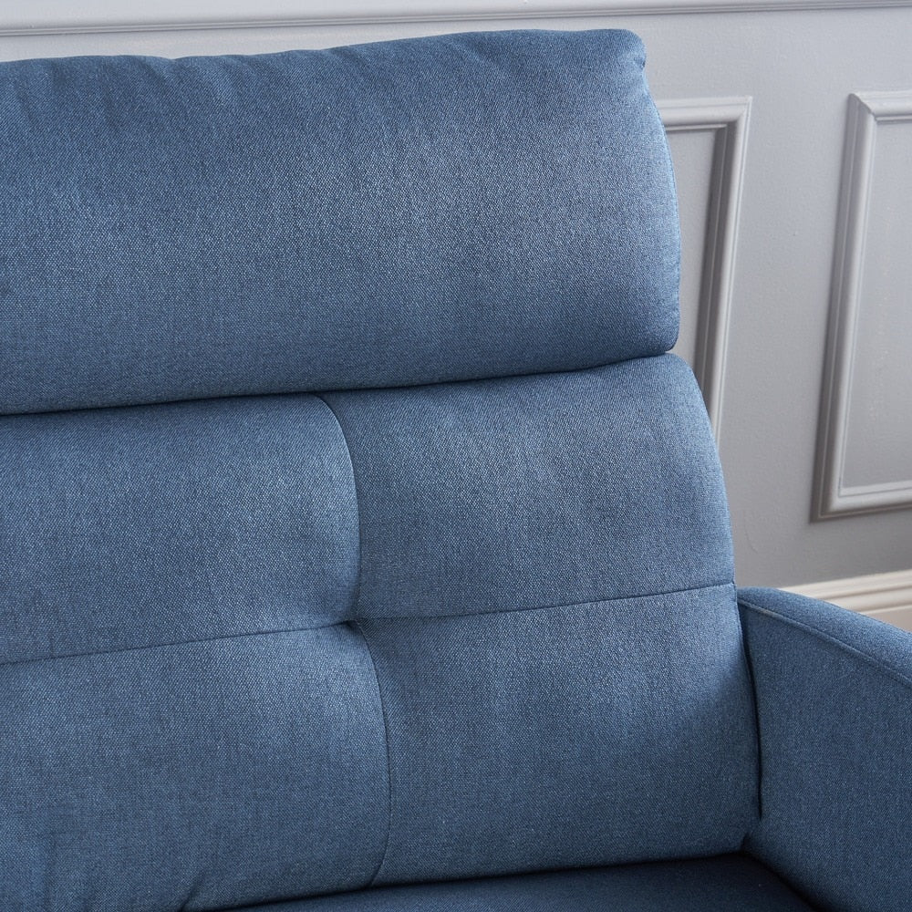 Fauteuil club inclinable 2 places en tissu Halima par Christopher Knight Home