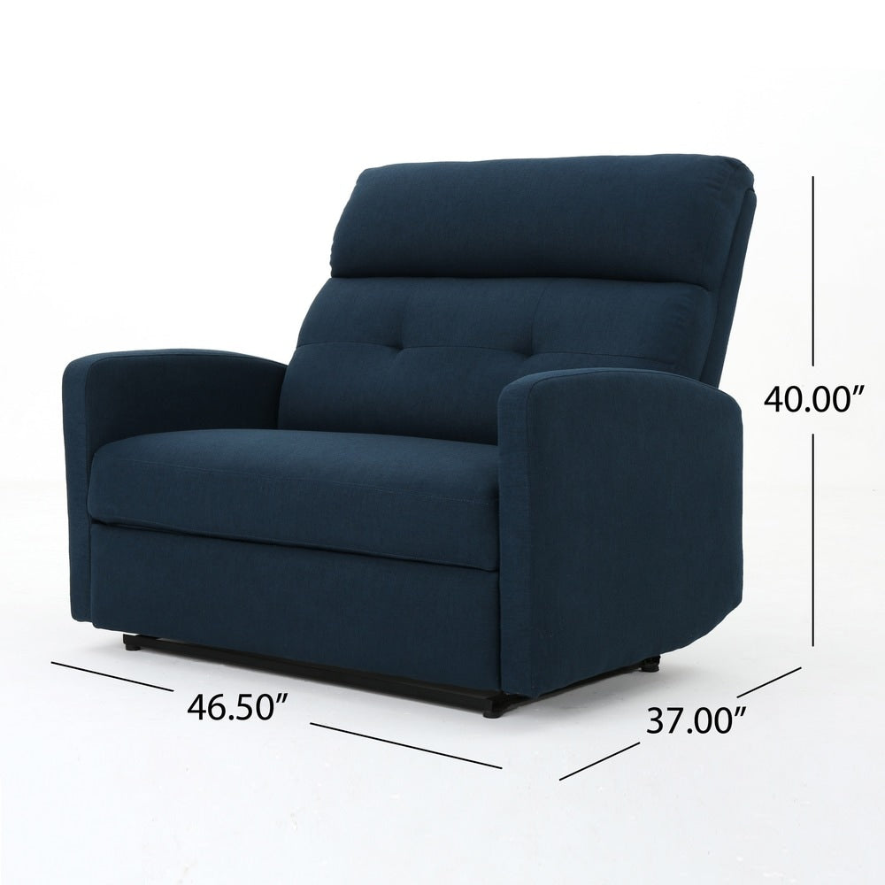 Fauteuil club inclinable 2 places en tissu Halima par Christopher Knight Home
