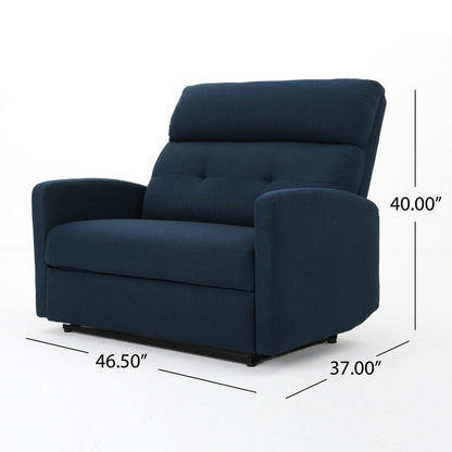 Fauteuil club inclinable 2 places en tissu Halima par Christopher Knight Home