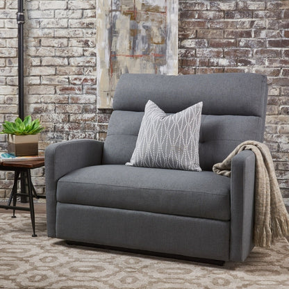 Fauteuil club inclinable 2 places en tissu Halima par Christopher Knight Home