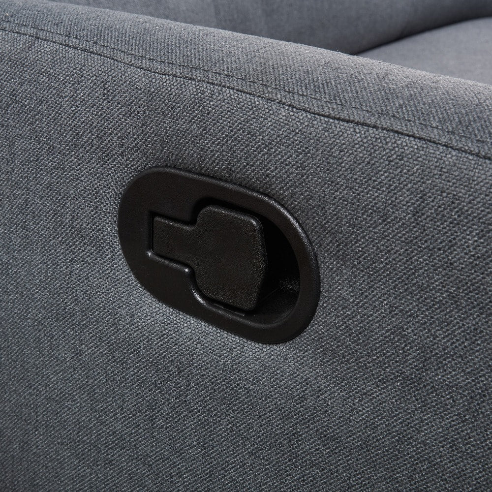 Fauteuil club inclinable 2 places en tissu Halima par Christopher Knight Home