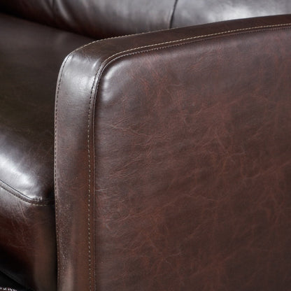 Fauteuil club inclinable 2 places en similicuir Halima par Christopher Knight Home