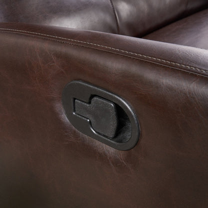 Fauteuil club inclinable 2 places en similicuir Halima par Christopher Knight Home