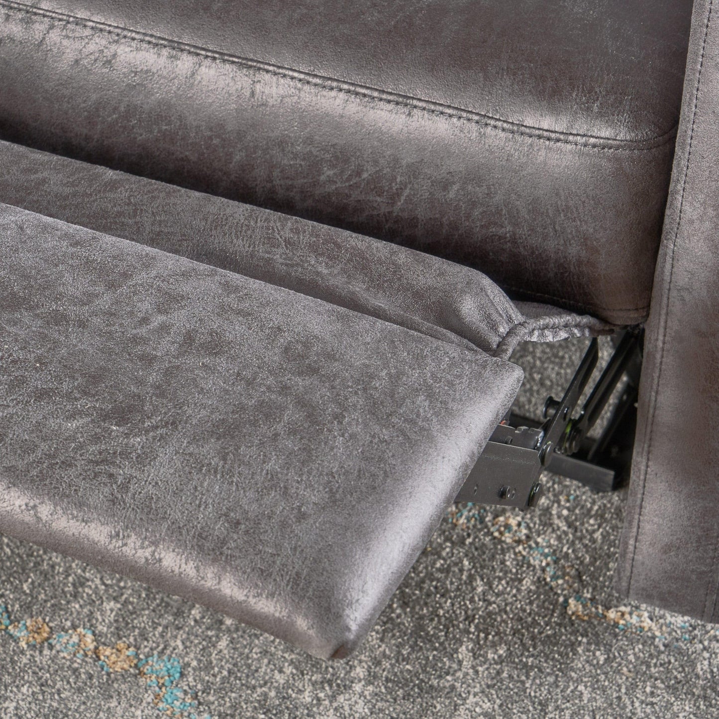 Fauteuil inclinable 2 places en microfibre Halima par Christopher Knight Home