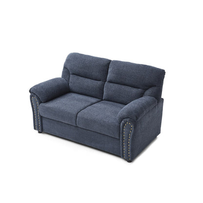 Canapé droit Hamilton de 60 po en polyester avec accoudoirs coussinés