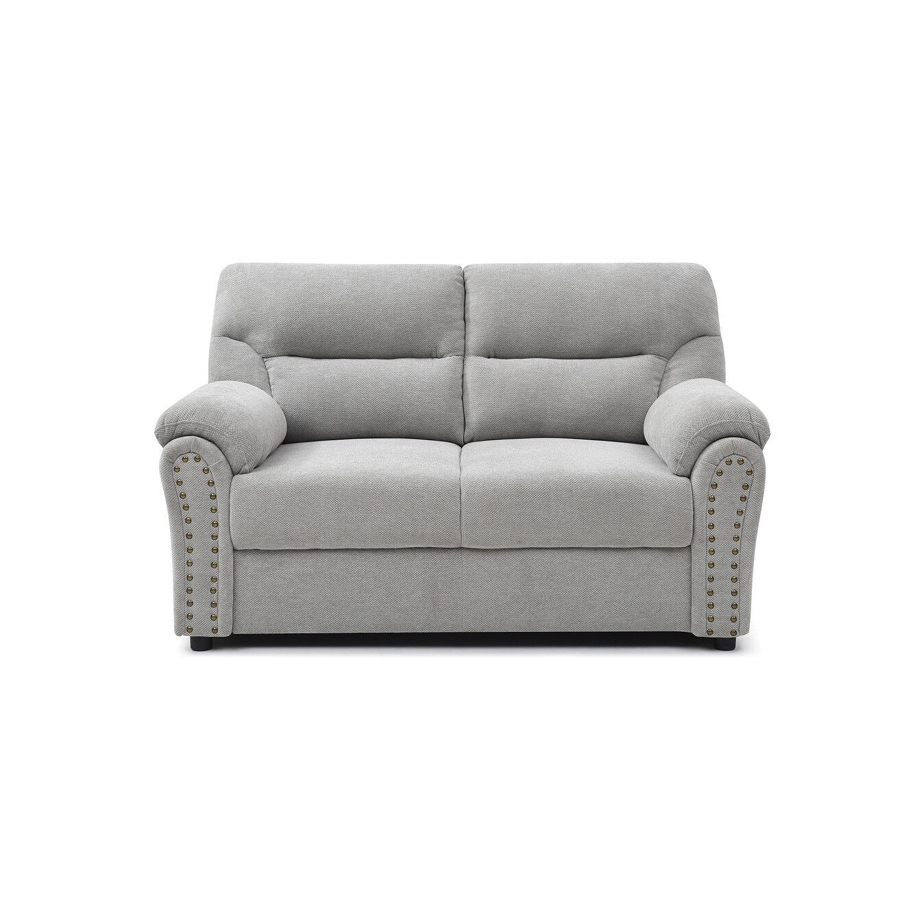 Canapé droit Hamilton de 60 po en polyester avec accoudoirs coussinés