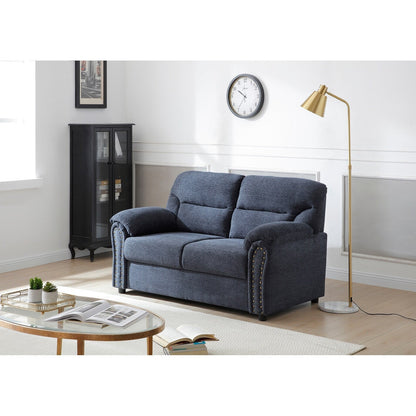 Canapé droit Hamilton de 60 po en polyester avec accoudoirs coussinés