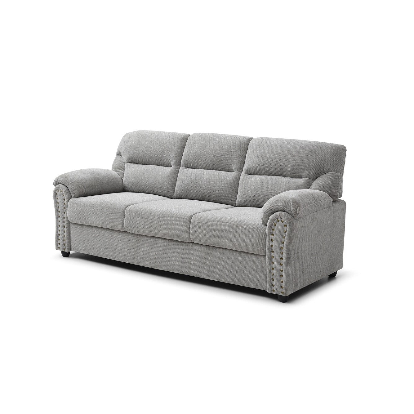 Canapé droit Hamilton en polyester avec accoudoirs coussinés de 82 po