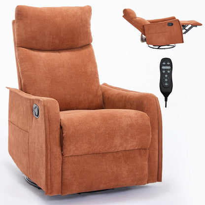 Fauteuil inclinable manuel à massage thermique avec bascule et pivot