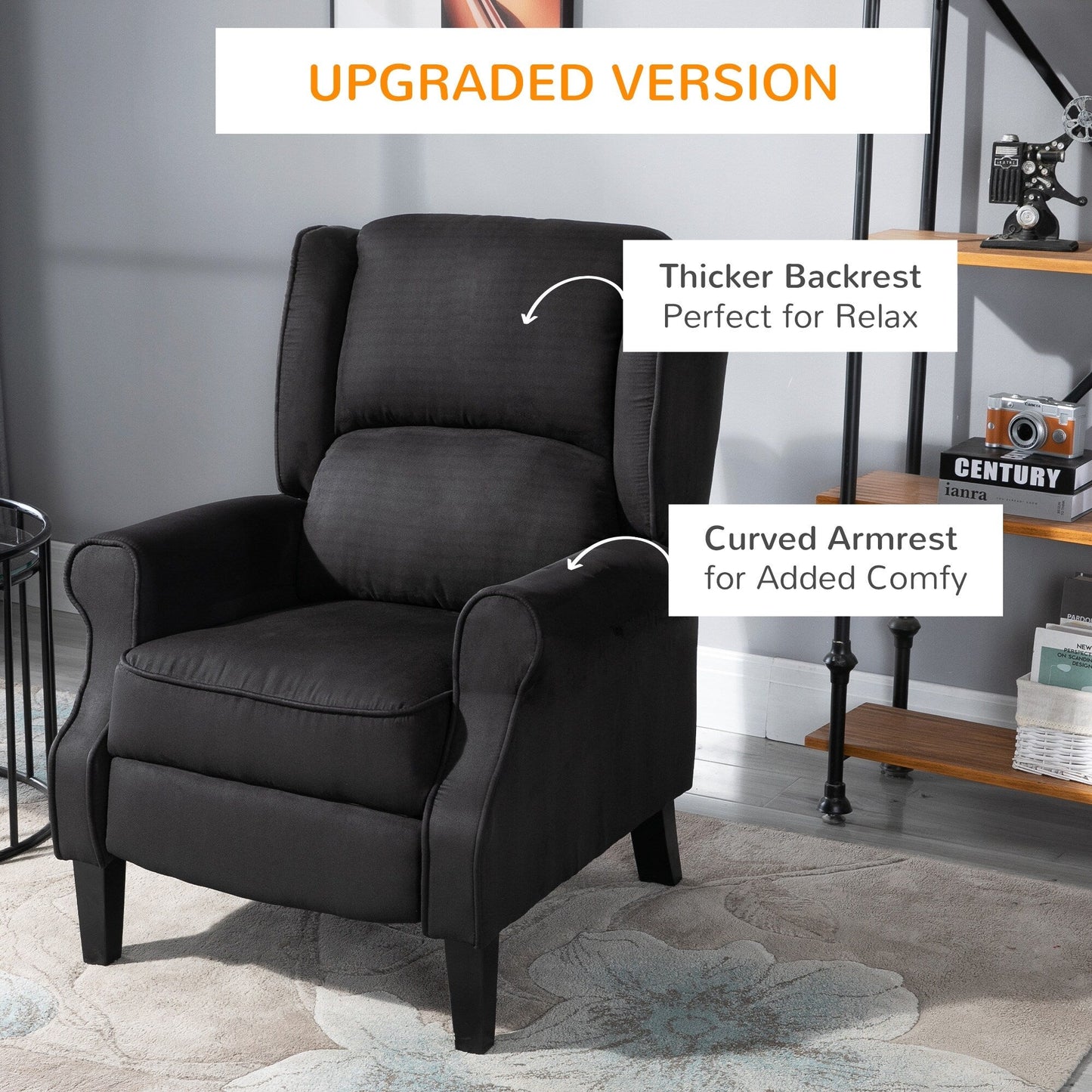 Fauteuil inclinable de massage chauffant avec télécommande pour chauffage lombaire