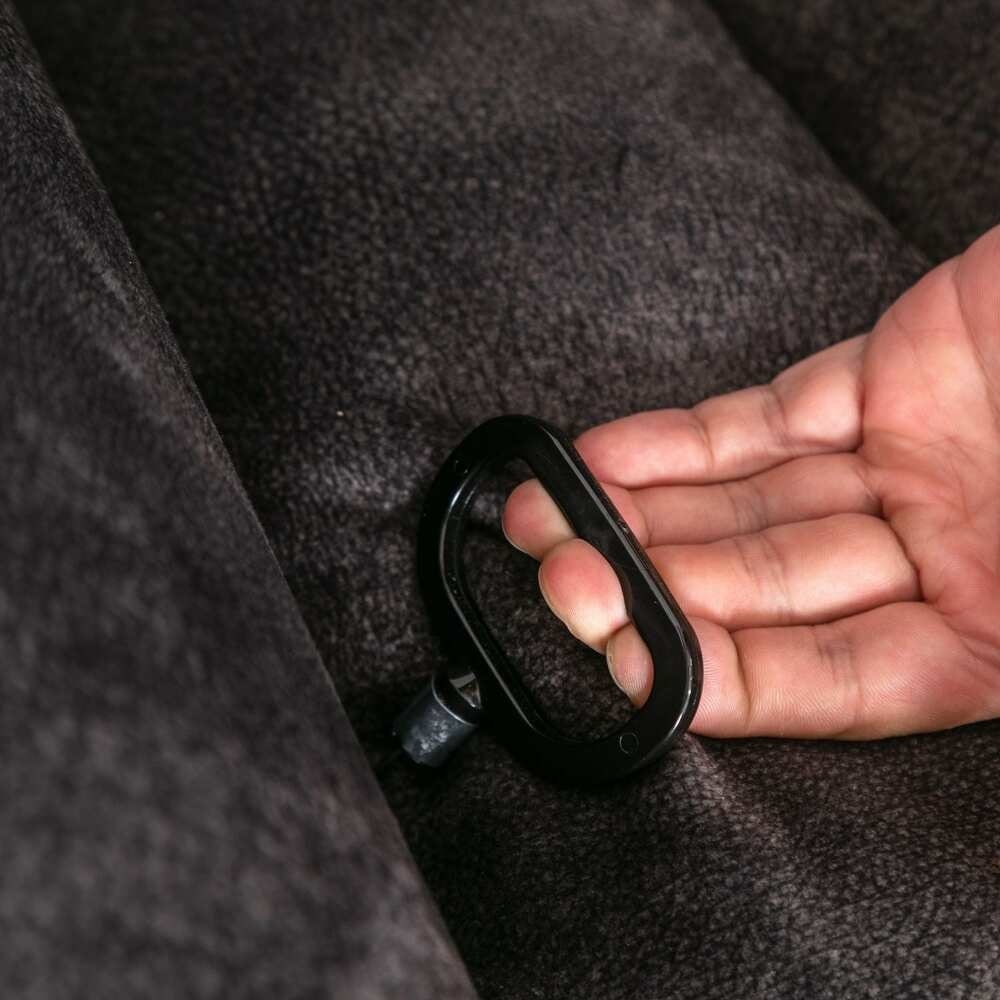 Fauteuil inclinable à bascule surdimensionné, pivotant à 360°, manuel, pour salon