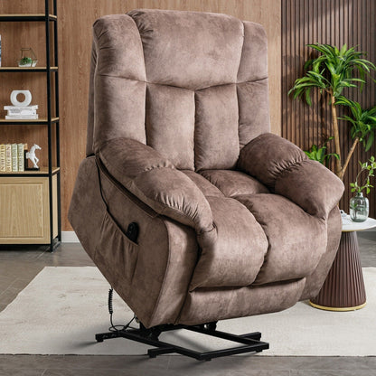 Fauteuil inclinable électrique robuste pour personnes âgées avec un design rembourré