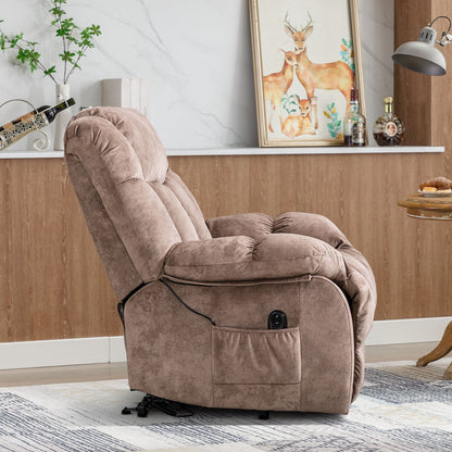 Fauteuil inclinable électrique robuste pour personnes âgées avec un design rembourré