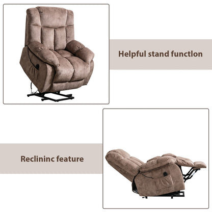 Fauteuil inclinable électrique robuste pour personnes âgées avec un design rembourré