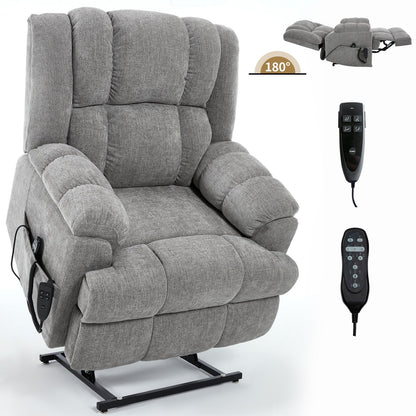 Fauteuil inclinable électrique robuste avec double moteur, fonctions de chauffage et de massage, canapé inclinable électrique à positions infinies