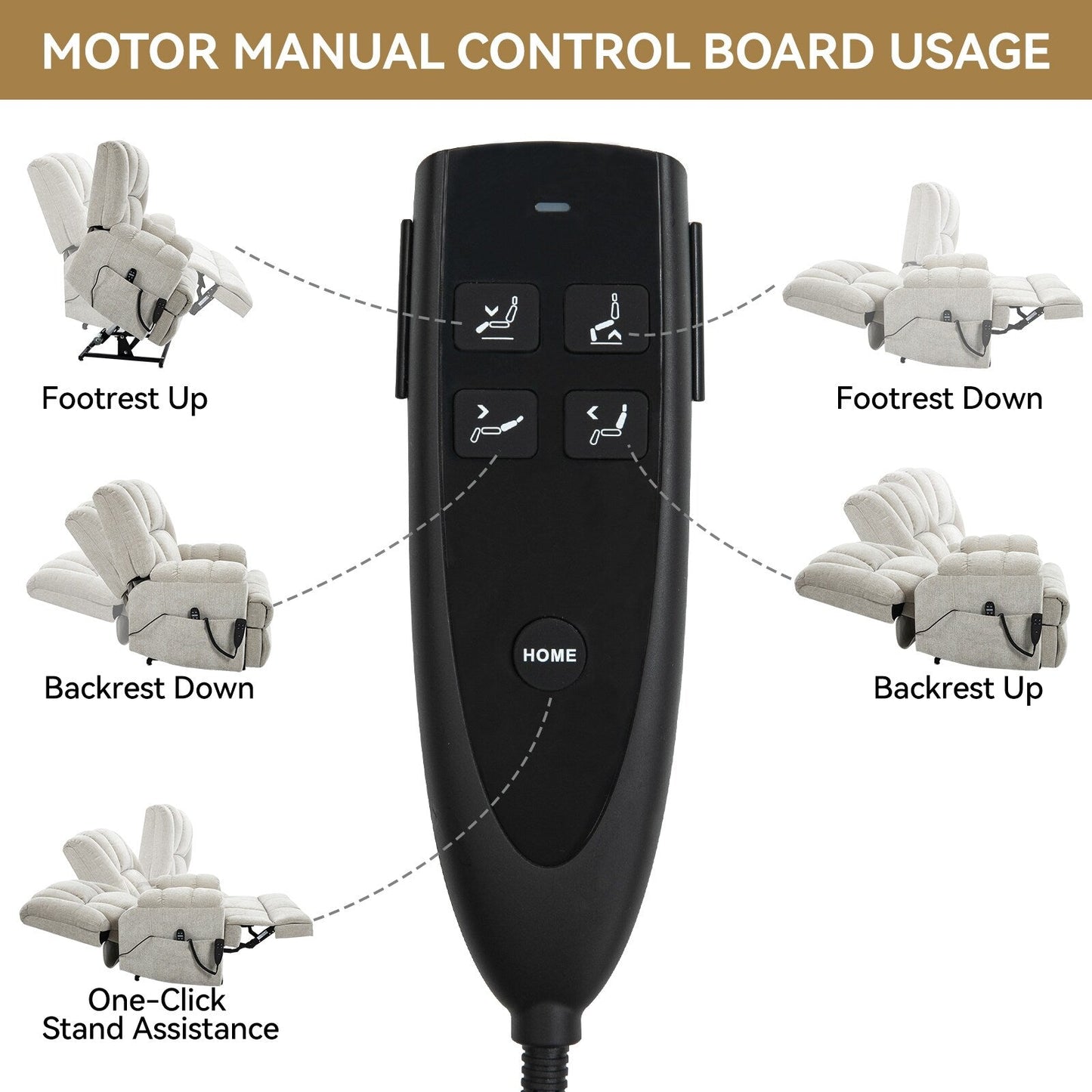 Fauteuil inclinable électrique robuste avec double moteur, fonctions de chauffage et de massage, canapé inclinable électrique à positions infinies