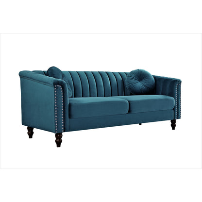 Canapé Hills à dossier capitonné et tête de clou 75,2 po