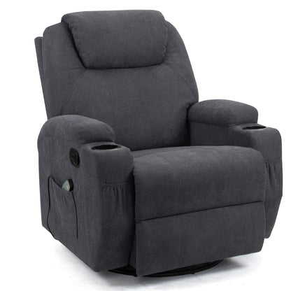 Fauteuil inclinable de massage Homall, canapé de salon pivotant en tissu