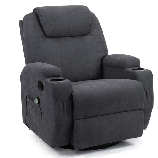 Fauteuil inclinable de massage Homall, canapé de salon pivotant en tissu