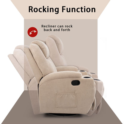 Fauteuil inclinable de massage Homall, canapé de salon pivotant en tissu
