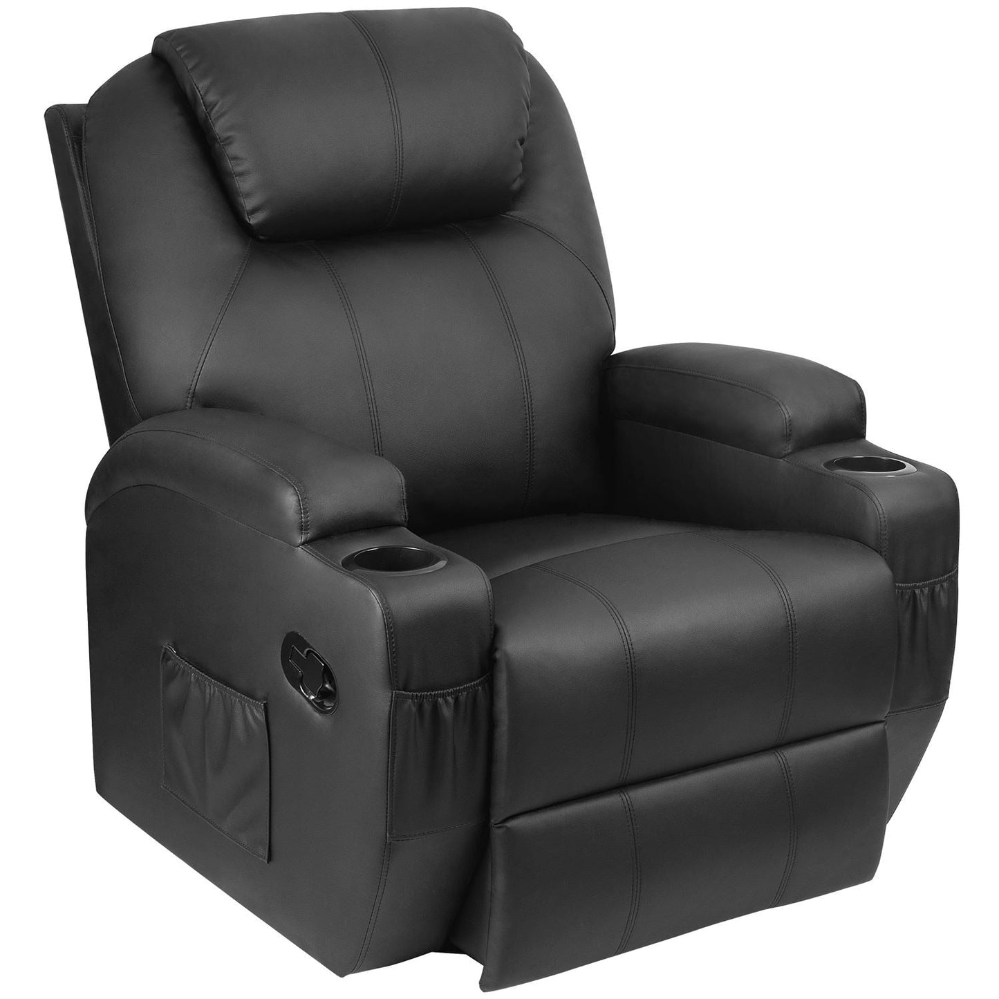 Fauteuil de massage inclinable pivotant et chauffant Homall en similicuir pour salon