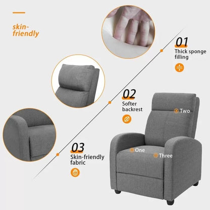 Fauteuil inclinable Homall en tissu pour salon