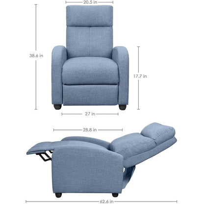 Fauteuil inclinable Homall en tissu pour salon