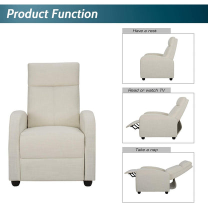 Fauteuil inclinable Homall en tissu pour salon