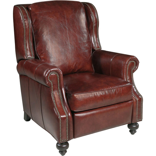 Fauteuil inclinable en cuir de 34 pouces de large de Hooker Furniture de Drake