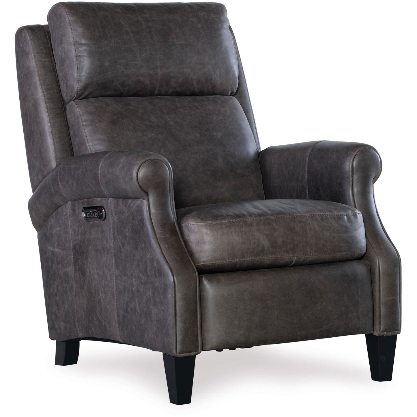 Hooker Furniture RC103-PH Hurley 31 Fauteuil large en cuir avec cadre en métal