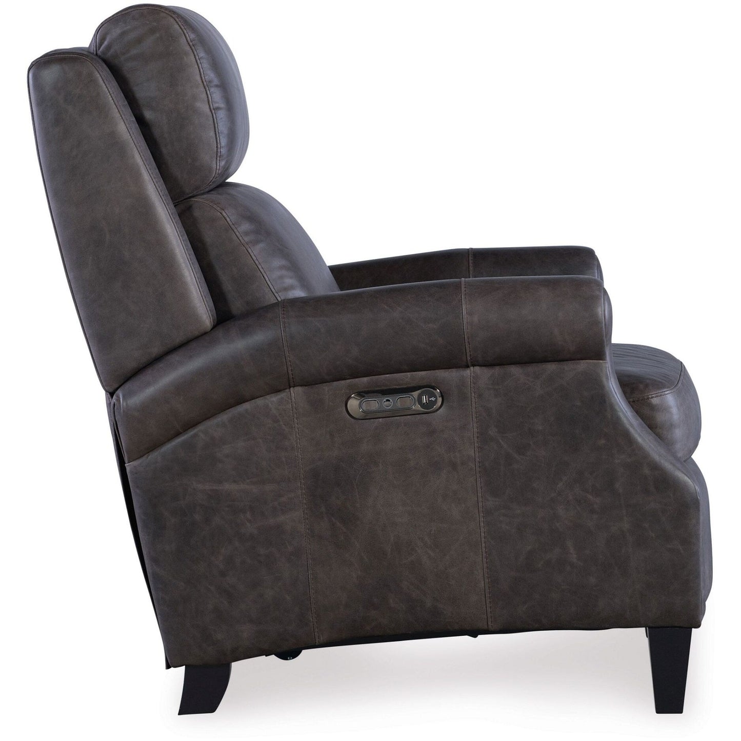 Hooker Furniture RC103-PH Hurley 31 Fauteuil large en cuir avec cadre en métal