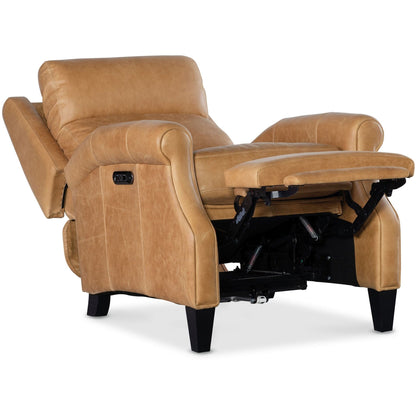 Hooker Furniture RC103-PH Hurley 31 Fauteuil large en cuir avec cadre en métal