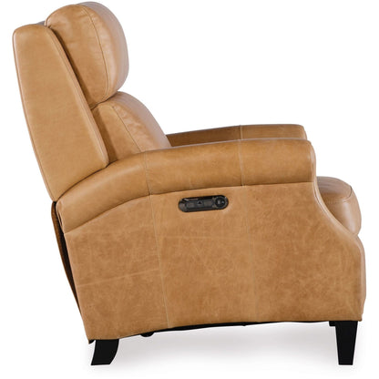 Hooker Furniture RC103-PH Hurley 31 Fauteuil large en cuir avec cadre en métal