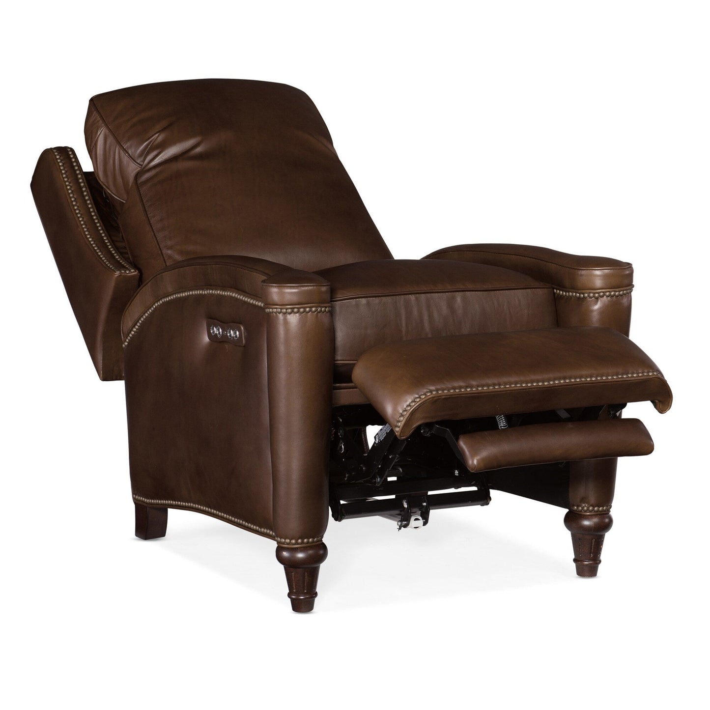 Fauteuil inclinable électrique large en cuir Rylea 31 pouces avec