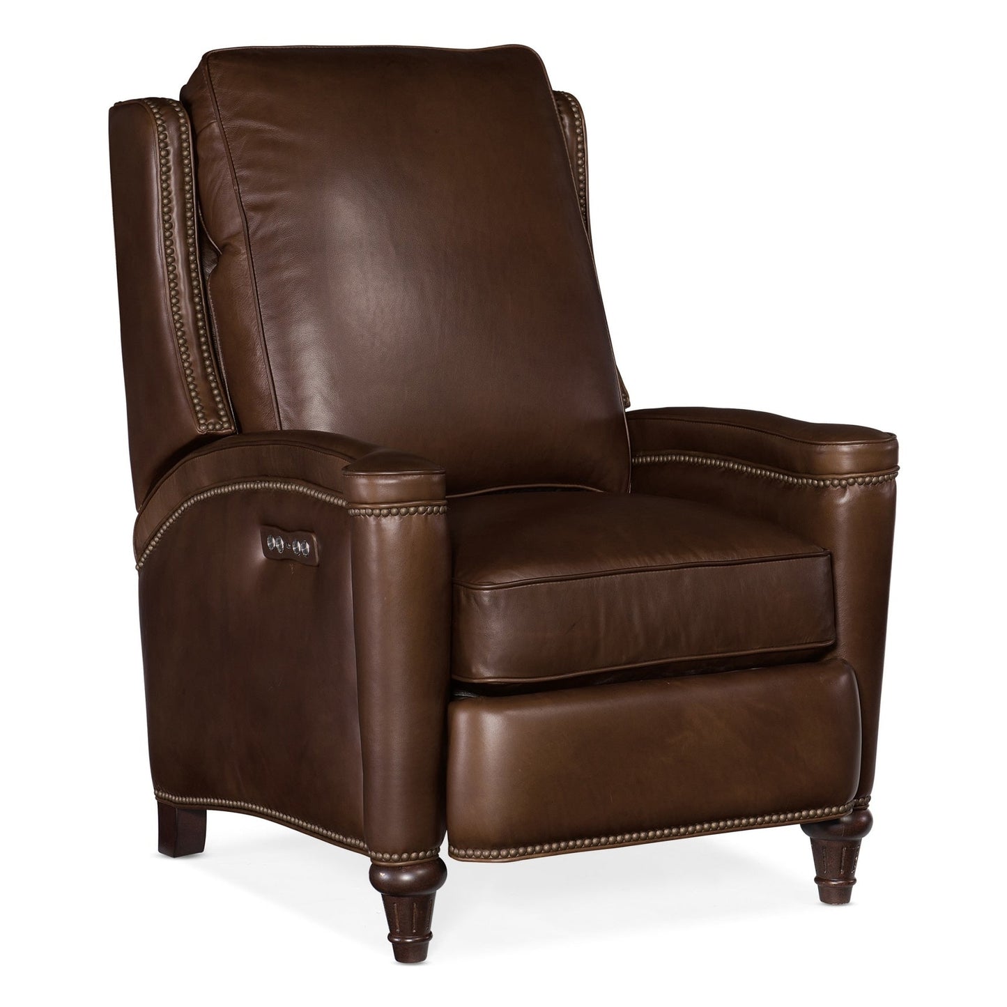 Fauteuil inclinable électrique large en cuir Rylea 31 pouces avec
