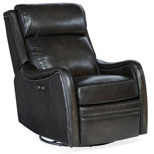 Hooker Furniture RC234-PSWGL Stark 28 Fauteuil pivotant large en cuir