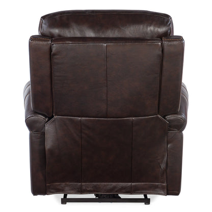 Fauteuil inclinable électrique en cuir Hooker Furniture RC602-PHZL Eisley 39 pouces de large