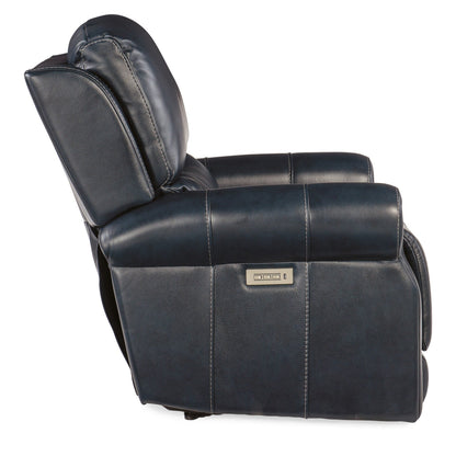 Fauteuil inclinable électrique Hooker Furniture RC602-PHZL Eisley 39 en cuir large - Sorrento Night Seas