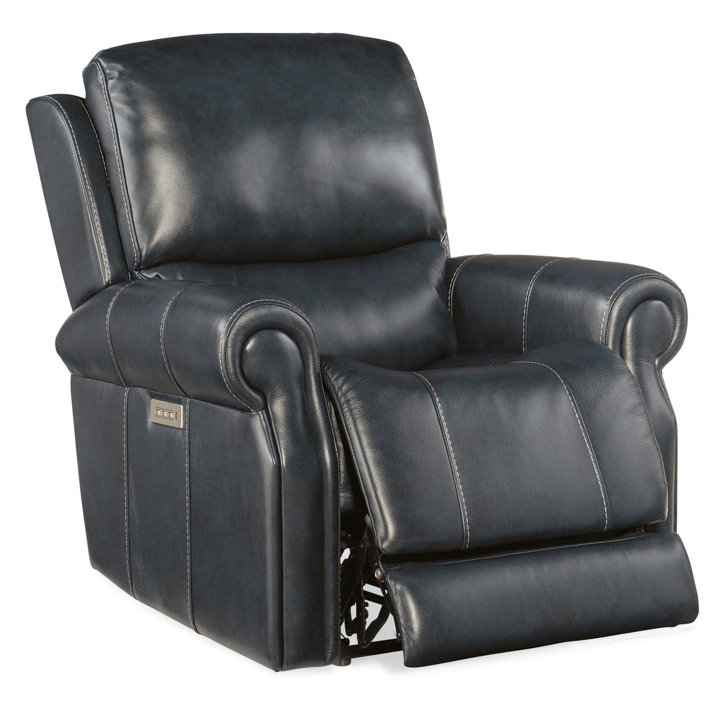 Fauteuil inclinable électrique Hooker Furniture RC602-PHZL Eisley 39 en cuir large - Sorrento Night Seas