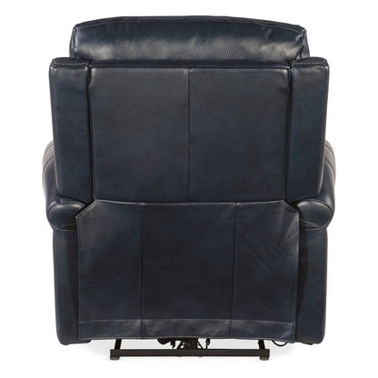 Fauteuil inclinable électrique Hooker Furniture RC602-PHZL Eisley 39 en cuir large - Sorrento Night Seas