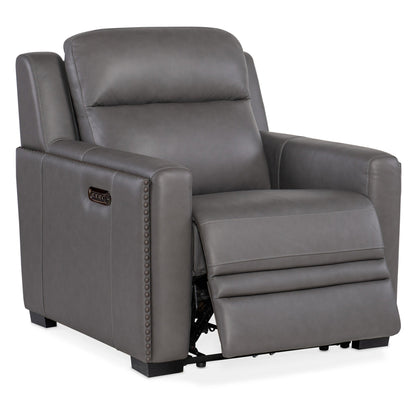 Fauteuil inclinable électrique en cuir Hooker Furniture SS105-PHL1 McKinley 39 pouces de large