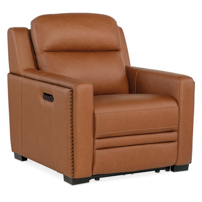 Fauteuil inclinable électrique en cuir Hooker Furniture SS105-PHL1 McKinley 39 pouces de large